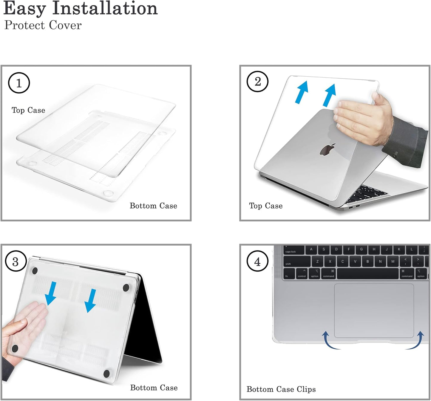 MacBook Air 13" Hard Shell Case, Keyboard Cover and Screen Protector set
